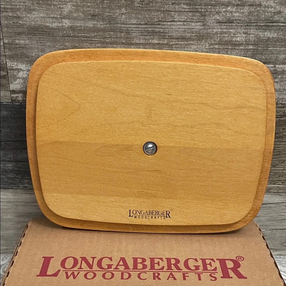 VINTAGE NEW Longaberger Father’s Day Natural‎ Wood Lid #52604